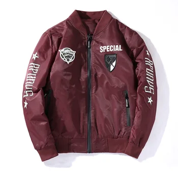 

Brand 2017 Bomber Jackets Men Coat Army Military Spring Autumn Casual Outerwear Coat Male Slim Fit Fashion Air Force Flying
