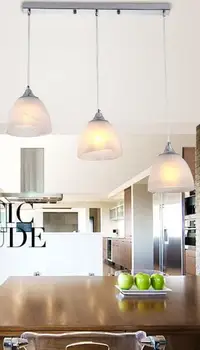

Modern LED Glass Pendant lighting Living Dining Room Kitchen Island Ceiling Handing Lamp Glass Shade E27 MING