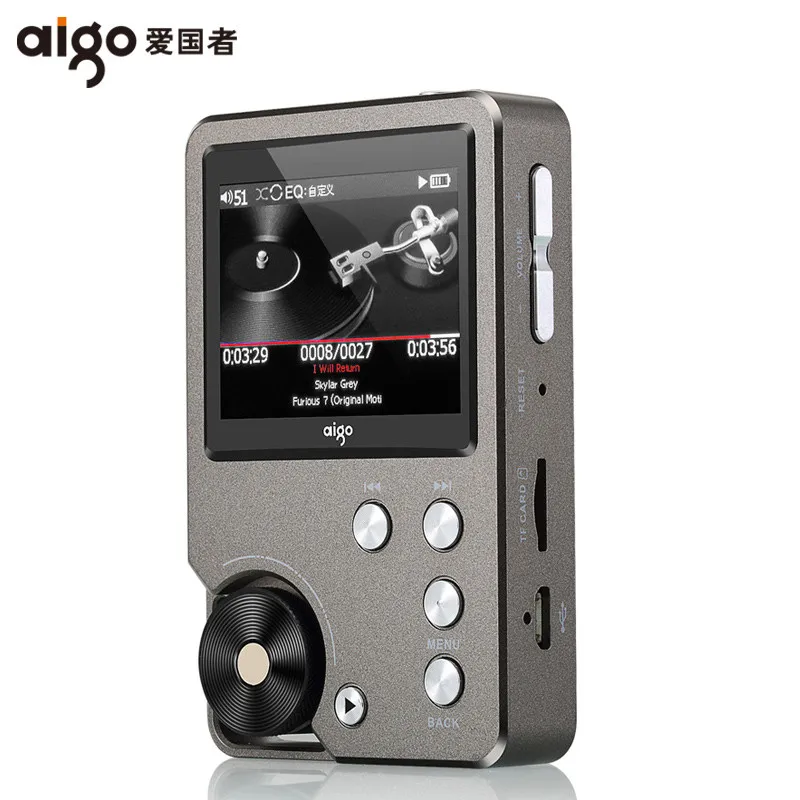 AIGO MP3-105 HIFI плеер Loseless мини портативный MP3 с tft-экраном WM8965 Hi-res Flac DSD Спорт