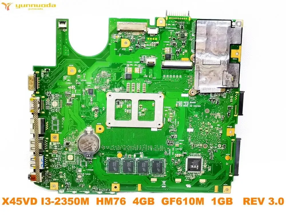 Original for ASUS X45VD laptop motherboard X45VD I3-2350M HM76 4GB GF610M 1GB REV 3.0 tested good f