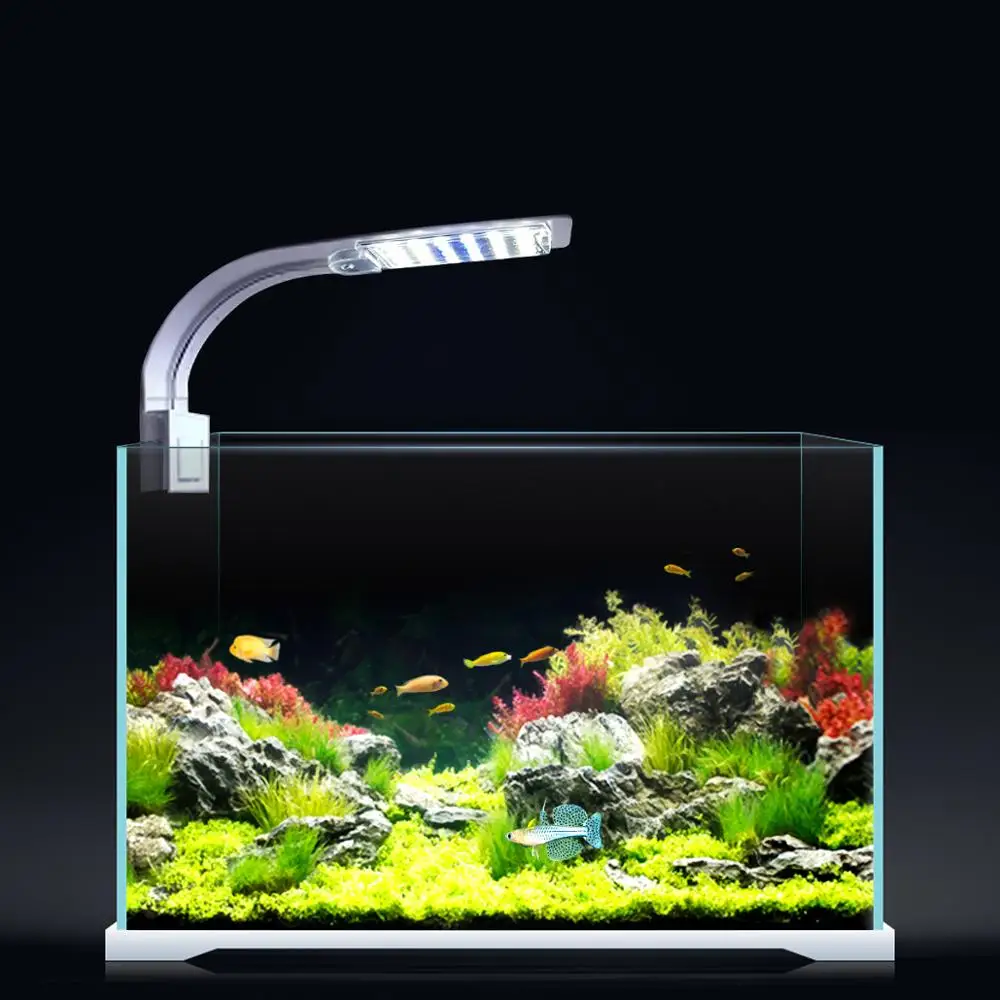 

LED Aquarium Fish Tank Light Clip-on LED Plants Grow Lights 6W/10W/15W Aquatic Freshwater Aquarium Lamps Waterproof 220V EU Plug