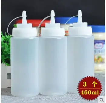 

Soft plastic bottle squeezed sauce bottle seasoning salad dressing fruit tomato sauce squeeze bottle juice bottle decorating mou