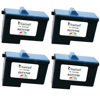 

4PK,Ink Cartridge for Lexmark 83 / Dell 7Y745 Printer X5100 X5150 X5190 X5200 X6100 X6150 X6170 X6190 X65 Z55 Z65 A960 A962 A964