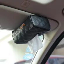 1 шт. солнцезащитный козырек на спинку кресла подвесной тип автомобиля внутри полиуретановая кожа коробка крышка перекачивающая бумага авто дом держатель для салфеток чехол