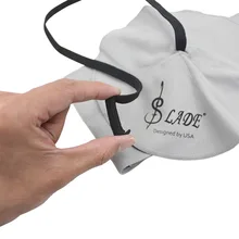 Альт тенор очистка саксофона инструмент Вытяните через ультратонкое волокно Материал Ткань для саксофона внутри трубки серый