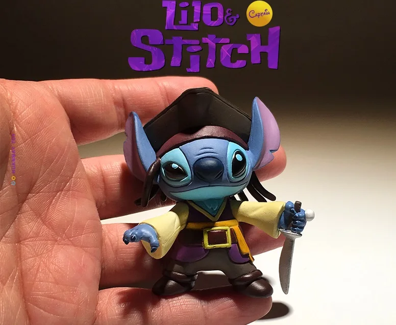 

DSN Lilo & Stitch Jolly Roger 7cm Action Figure Posture Anime Decoration Collection Figurine play Toy model for children gift