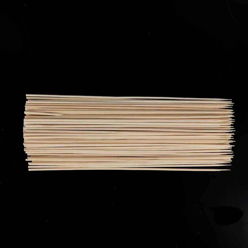 100 шт/партия Высокое качество бамбуковый метериал из бамбука, для гриля деревянные палочки оборудование для барбекю принадлежности для барбекю удобные и полезные