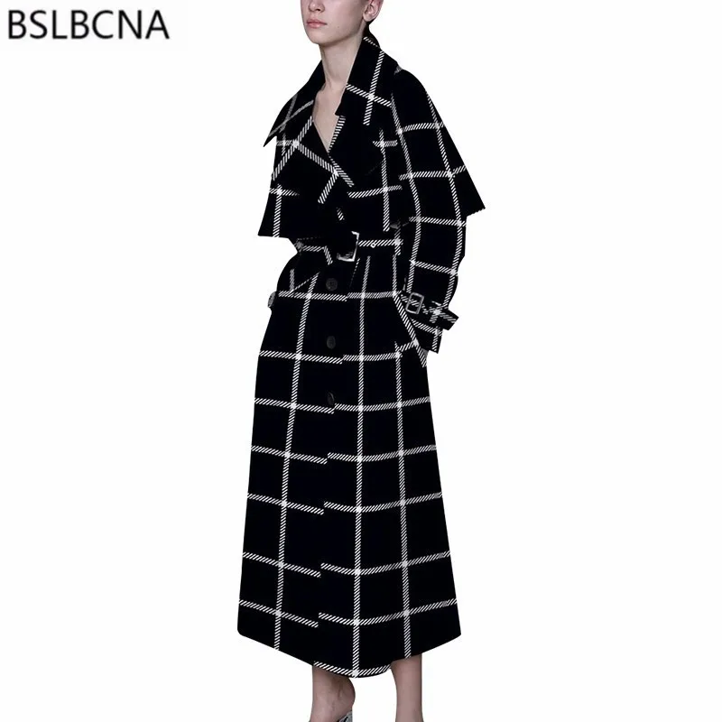 

Vintage Plus Size Long Windbreaker Elegant European Style Overcoat 2019 Slim Autumn Clothes Female Trench Coat For Women A429
