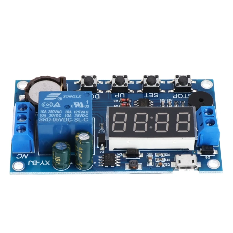 

Trigger Cycle Timer Delay Switch 12V 24V Relay Switch Module 24H Timing Control