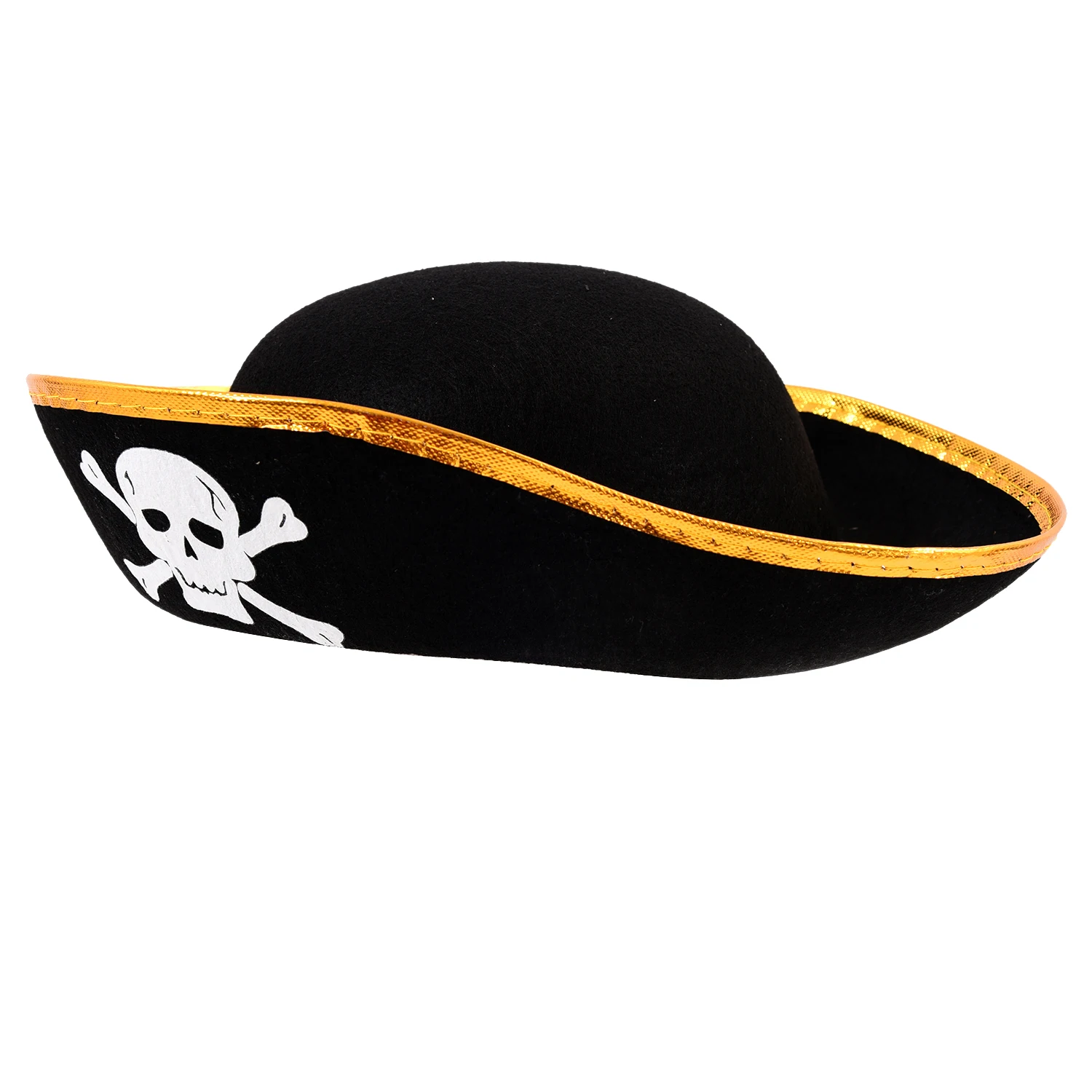 

Hot Unisex Dressing Up White Skull Pattern Pirate Bucket Hat Cap