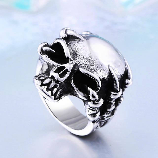 STAINLESS STEEL SKULL CLAWS RINGS