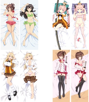 

August update Anime Toji No Miko Kanami Eto & Ellen Kohagura & Kaoru Mashiko Dakimakura pillow cover hugging body pillowcase