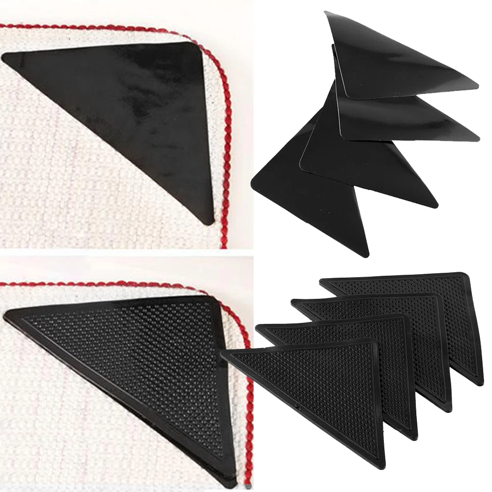 New 4pcs Ruggies Rug Carpet Mat Grippers Non Slip Grip Corners Pad Anti