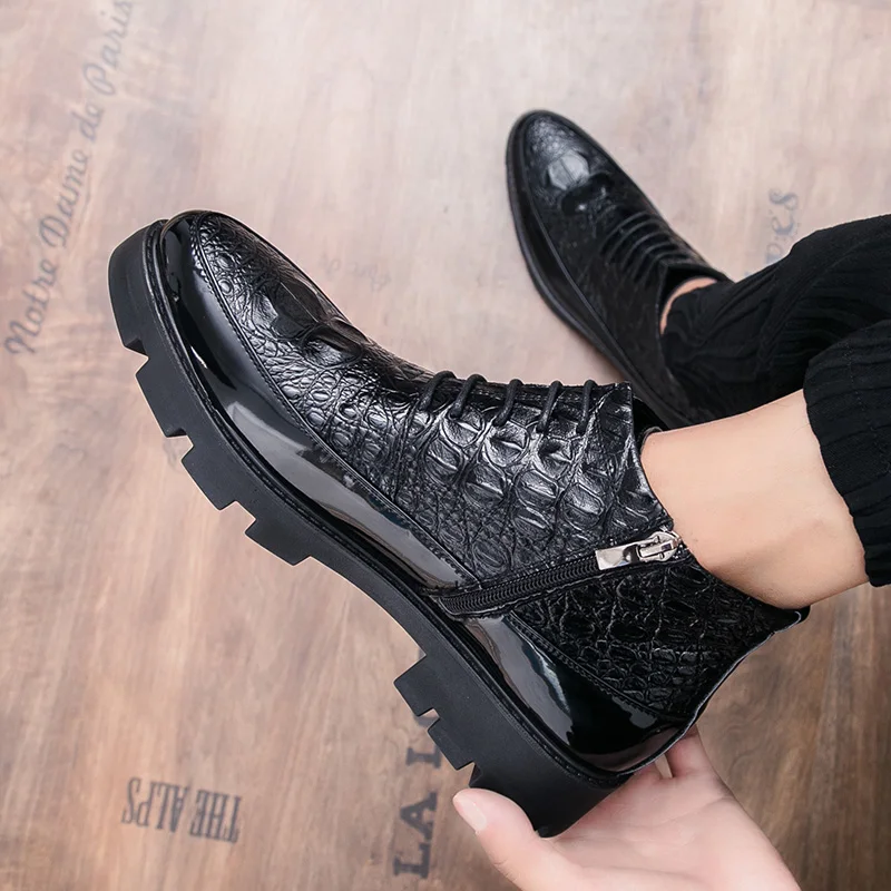 

2018 Autumn New Comfortable Waterproof Slippery Practical Martin Boots English Fashion Simple Mature Campus Wind Male Boots