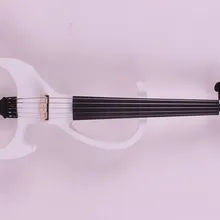 4/4 Новые 5 шт/упаковка, строка электрическая акустическая скрипка твердой древесины Хороший звук белого цвета