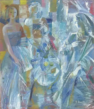 

Large Canvas Painting Abstract Wall Art Handicraft And Art Canvas Picture Restaurant Decorati Bokova Blue Morning