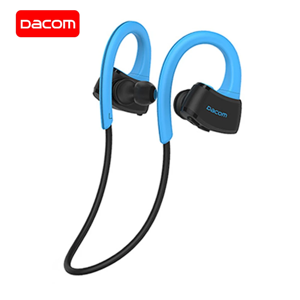 Goede DACOM Ingebouwde MP3 Bluetooth Hoofdtelefoon Sport Draadloze Headset IPX7 Waterdichte Stereo Sport Oortelefoon voor Samsung iPhone Xiaomi