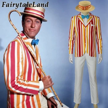 

Mary Poppins Bert Cosplay Costume Halloween Costumes Unisex Fancy Costume Suit Bert Costume Hat Outfit Mary Poppins Custom made