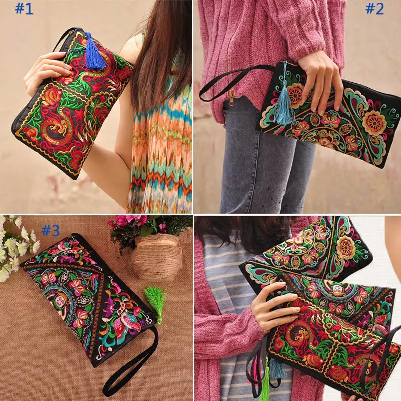 Винтажная сумка мессенджер в стиле бохо с цветочной вышивкой 2017|embroidered bags