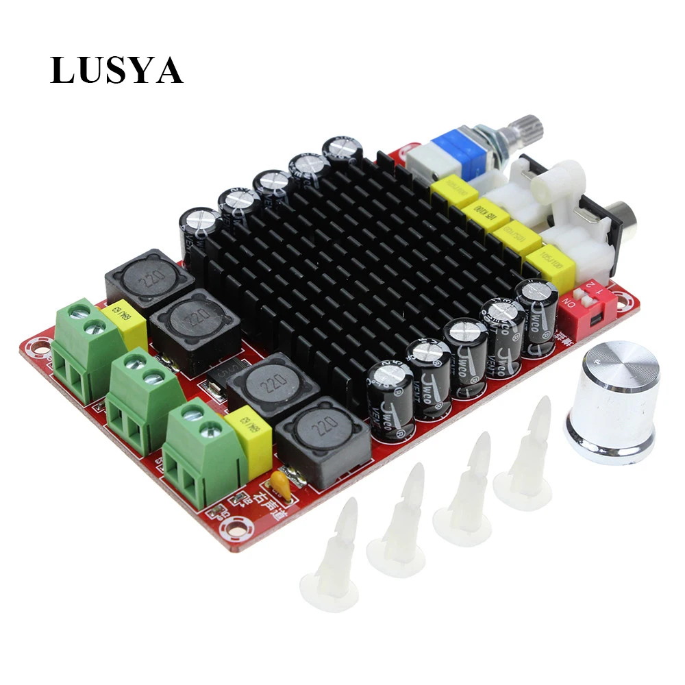 Lusya TDA7498 Digital Power Amplifier Board 100W+100W Dual channel Stereo Audio amplifier Class D for speaker DC 15-34V E4-001 Lusya TDA7498 Digital Power Amplifier Board 100W+100W Dual channel Stereo Audio amplifier Class D for speaker DC 15-34V E4-001