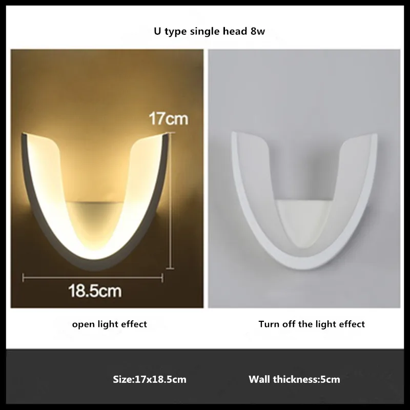 

Modern Led Wall Lamp 8W 16W Wall Sconces Indoor Stair Light Fixture Bedroom Bedside Living Room Home Hallway Wall Light