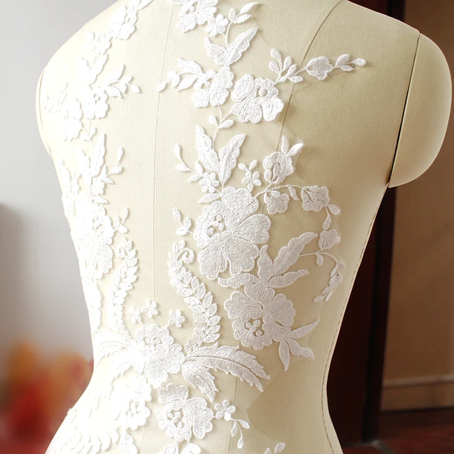 Sewing Fl Flower Lique Patch Embroidery Lace Fabric Sewing Fl Flower Lique Patch Embroidery Lace Fabric Wedding Dress Decoration Patches Accessories