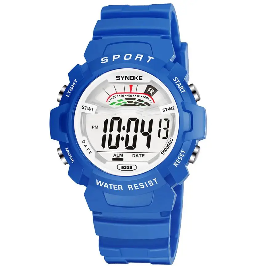 SYNOKE детские электронные часы водонепроницаемые детские спортивные ...
