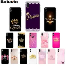 Babaite Принцесса Корона роскошный уникальный дизайн чехол для телефона Apple iPhone 8 7 6 6S Plus X XS MAX 5 5S SE XR Чехол для мобильного телефона