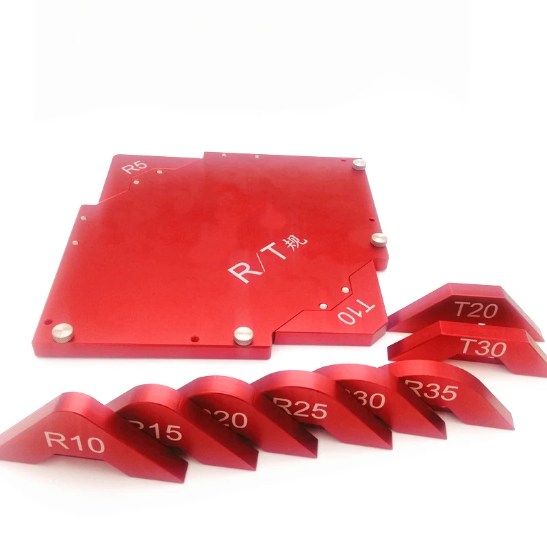 Trimming machine angle gauge engraving machine R template woodworking