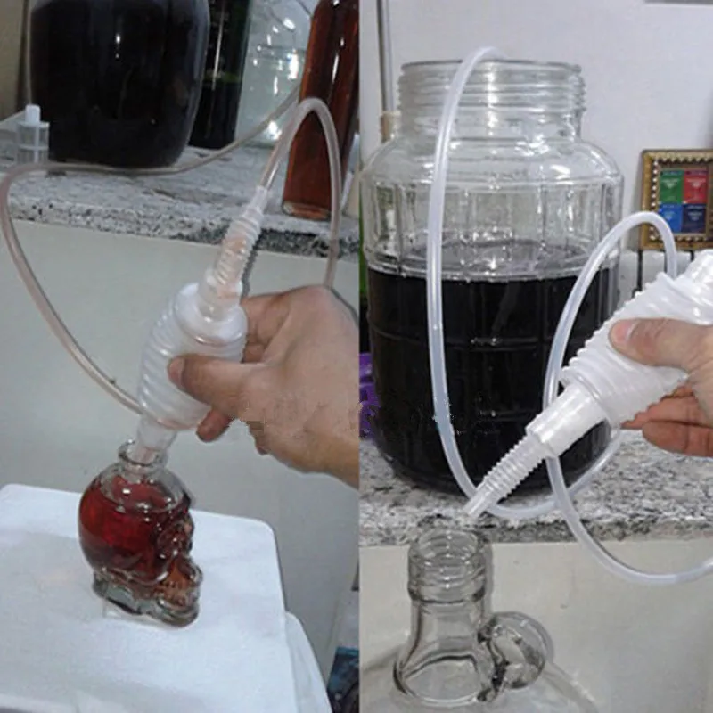 

Useful Home Brew Syphon Pack For Wine Making Hand Knead Siphon Filter Tube 1.8 meters Rubber Transparent