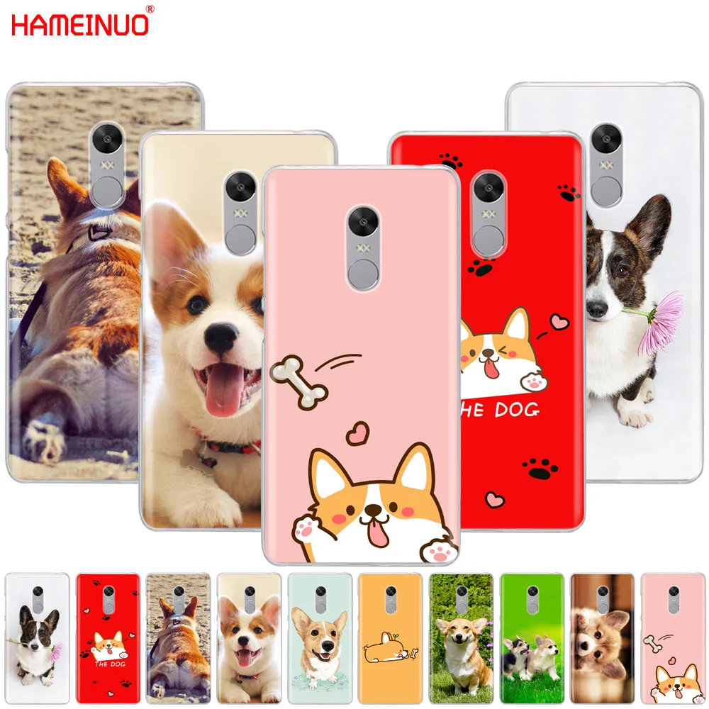 

HAMEINUO Corgi dog cute animal Cartoon Cover phone Case for Xiaomi redmi 5 4 1 1s 2 3 3s pro PLUS redmi note 4 4X 4A 5A