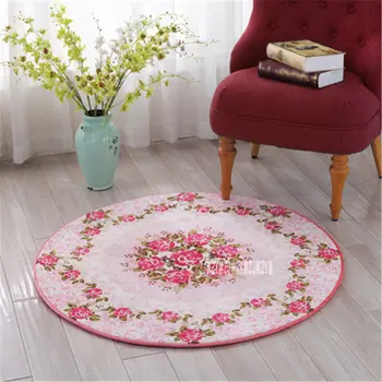 

Creative Thicken Soft Floor Mat High-quality Living Room Bedroom Kids Room Home Round Carpet Diameter 120CM Round Carpet OSYXDT