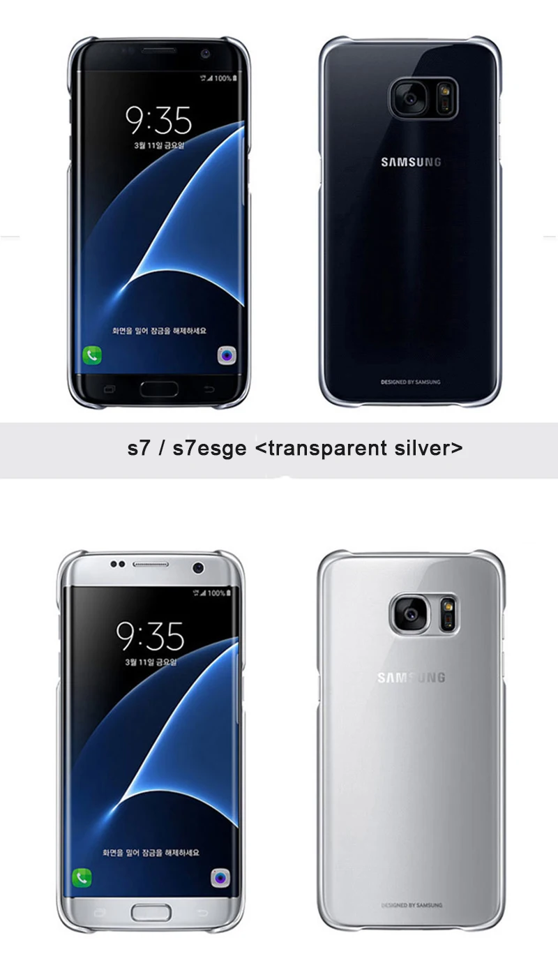 Подлинный samsung чехол для смартфона Galaxy S7 higt-качество ПК анти-капля Гальваника прозрачный чехол 3 Аксессуары