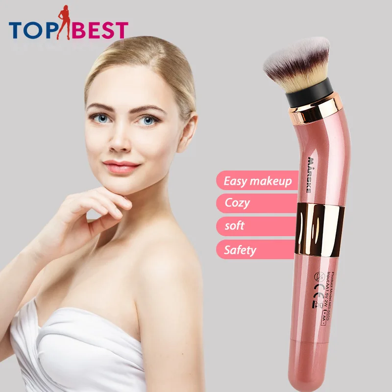 

Electric Makeup Brush With 360 Degree Rotating Automatic Smart Cosmetics Blushes Kit With 2 Make-up Head