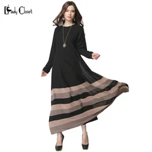 Wholesale Muslim dress Turkish Women clothing font b islamic b font stitching abaya Robe musulmane vestidos