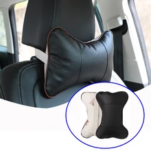 2 шт., автомобильный подголовник из искусственной кожи, подушка для шеи, чехол для автомобильного сиденья, подушка для подголовника, подушка для подголовника, автомобильные аксессуары