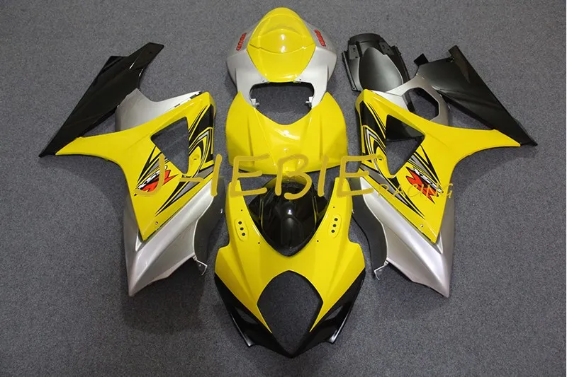 

Yellow silver black Injection Fairing Body Work Frame Kit for SUZUKI GSXR 1000 GSXR1000 K7 2007 2008