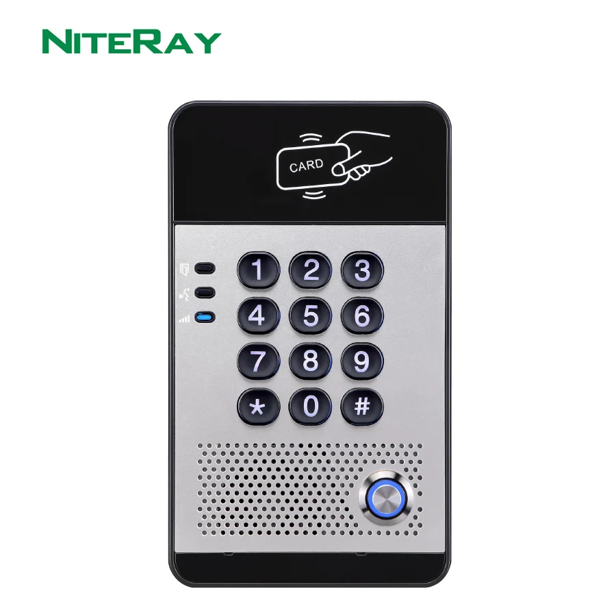 NiteRay Q506 SIP дверной телефон контроль доступа домофон водонепроницаемый IP65 Поддержка PoE