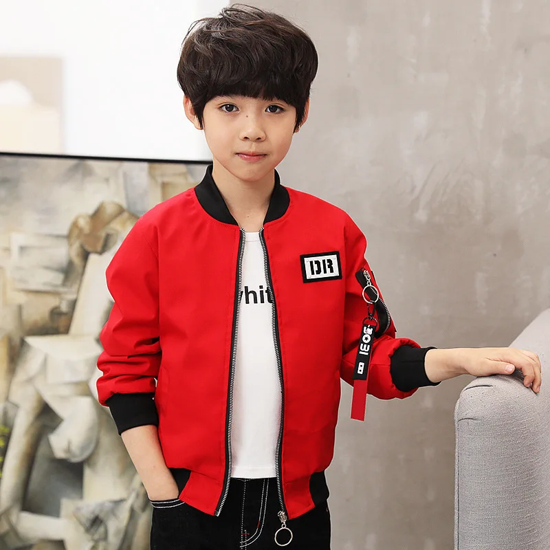 Spring Autumn Jackets for Boy Coat Bomber Jacket Army Green Boy's Windbreaker Jacket Multicolor Kid