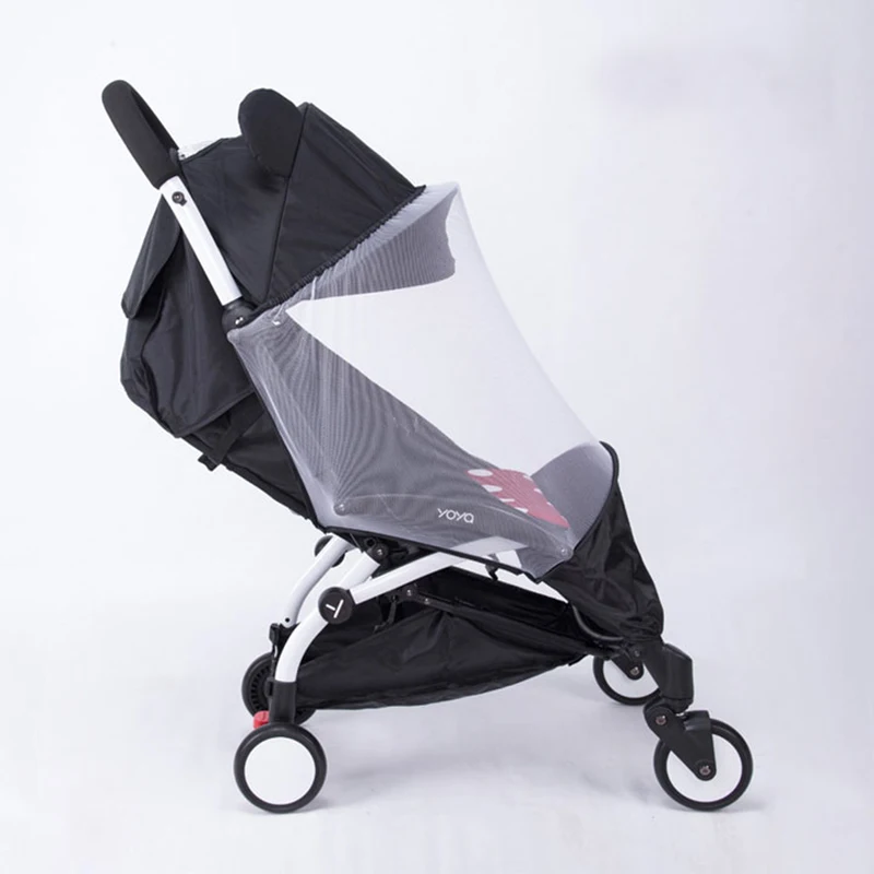 Аксессуары для колясок москитная сетка сумка для babyzen yoyo Yoya Baby Throne Babytime коляска насекомых сетка крышка аксессуар - Цвет: white