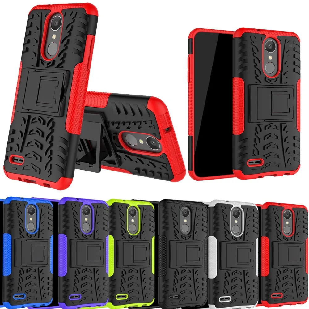 الإطارات نمط درع حقيبة لجهاز LG أرسطو 2 3/زائد/K8 2018/تحية سلالة/LV3 2018/ثروة 2/المتمردين 3/Zone4/فينيكس 4/تحية الإمبراطورية