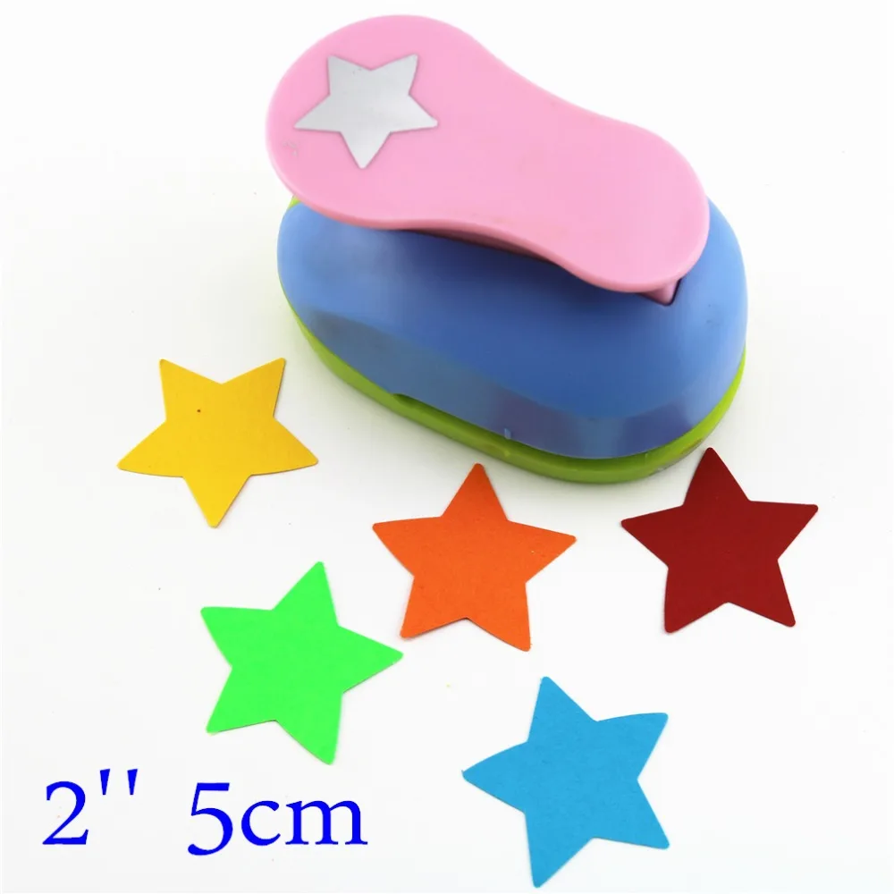 free shipping Star Shaped hole punches 2'' craft punch paper cutter