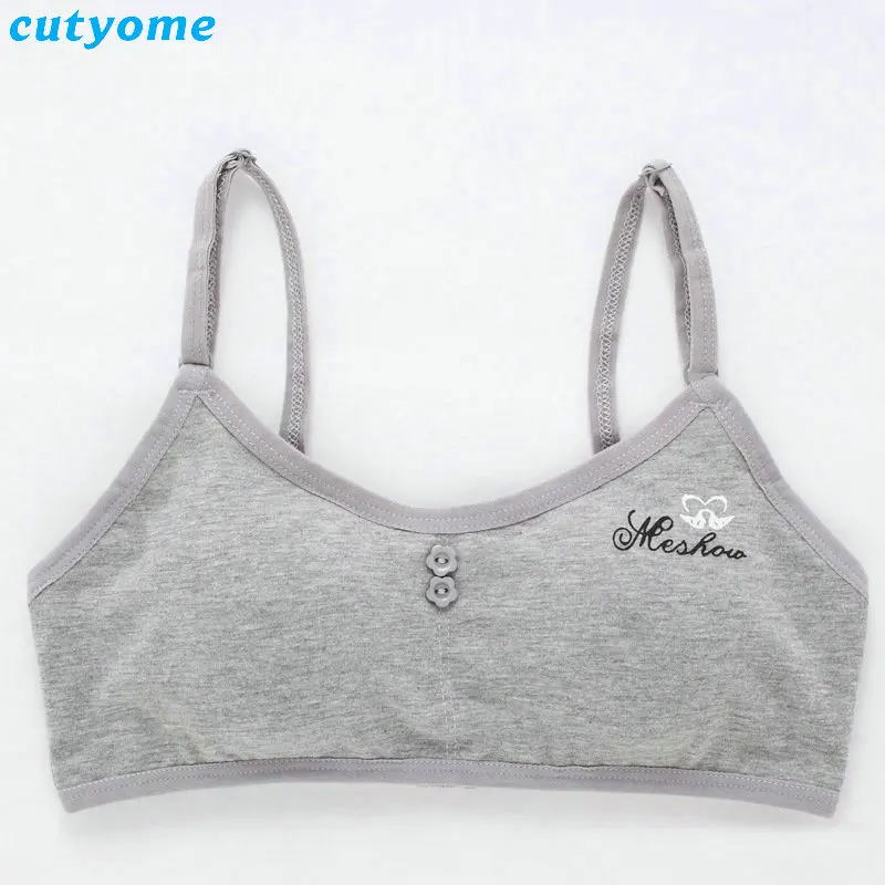 Kids Bras 5pcs lot Young Teens Girls Cotton Training Bra Small Puperty Wireless Padded Children Teenages Summer Sports Bras