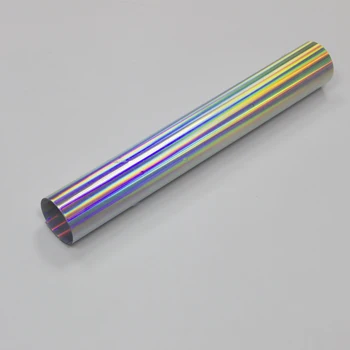 

SUNICE Holographic Heat Transfer Vinyl Film Iron on T-shirts Garment Decoration Sticker Decals Heat Press PU Film 0.5x1m/20"x40"