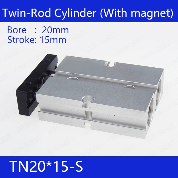 

TN20*15-S Free shipping 20mm Bore 15mm Stroke Compact Air Cylinders TN20X15-S Dual Action Air Pneumatic Cylinder