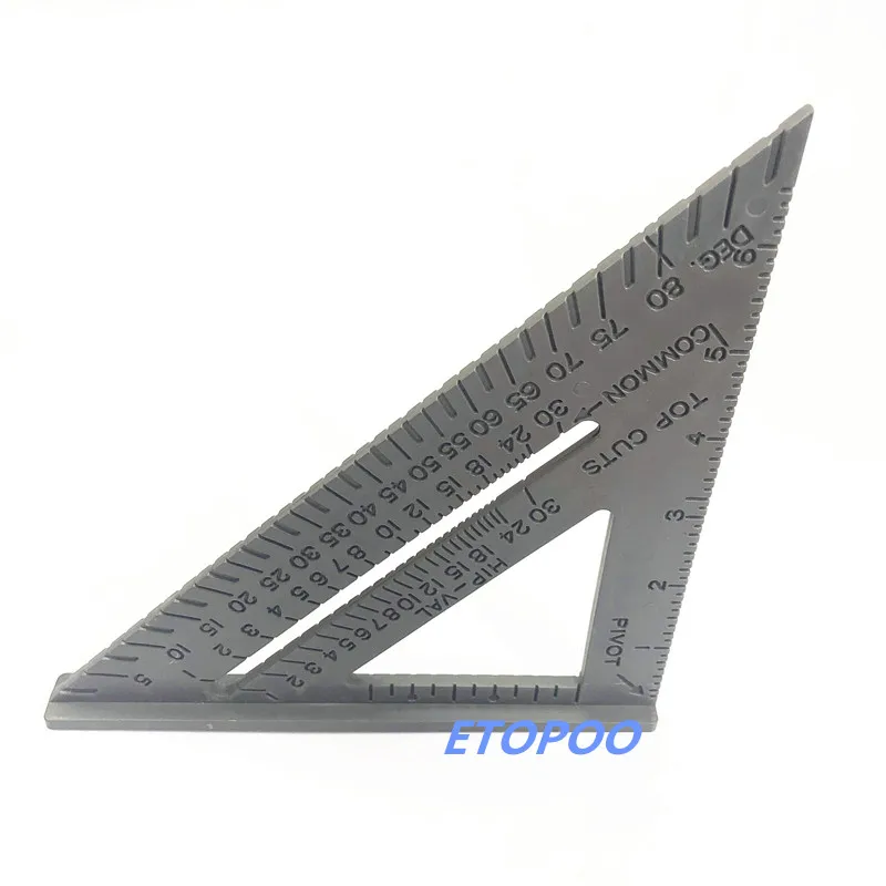 7 дюймов Пластик Скорость квадратный Треугольники угломер Измерительный Инструмент Многофункциональная транспортиром для деревообработки столярные инструменты