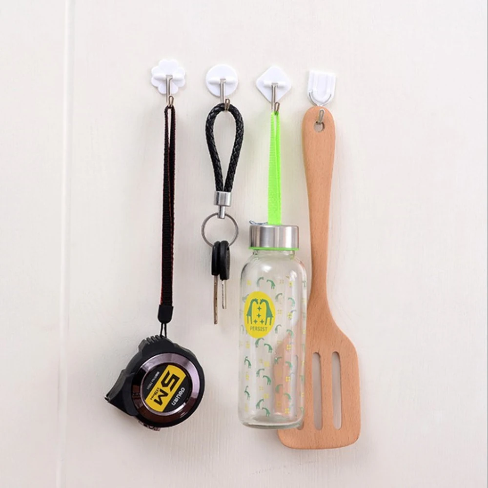 20 шт. квадратный пластиковый самоклеющийся настенные крючки для подвешивания 180 градусов вращающаяся палочка на крючки для ванной крючки для кухни