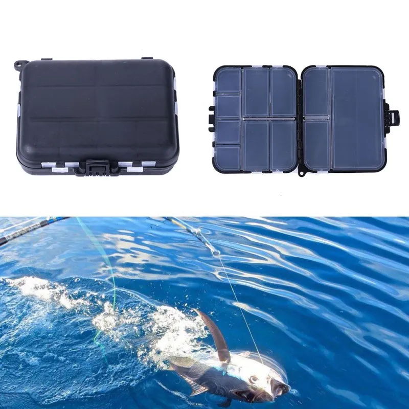 

Fishing Tackle Box Waterproof Floating Multi Separate Compartments Organization Case Box for Lure Bait Swivels Fishhooks