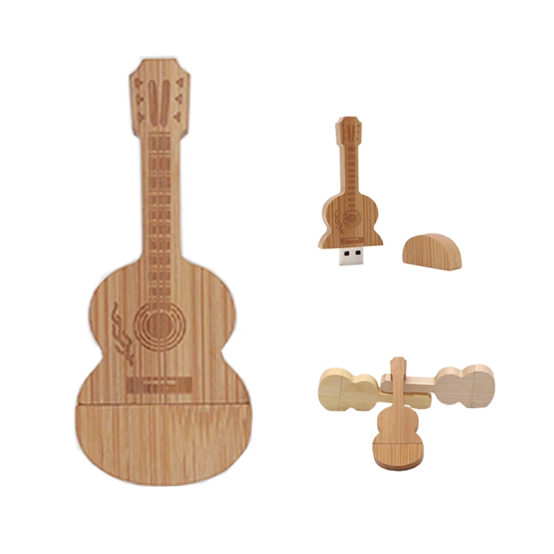 

Pendrive 64 Real Capacity Pen Drive Wooden Guitars Model Usb Flash Drive Memory Stick Pendrive 4GB 8GB 16GB 32GB Wedding Gifts