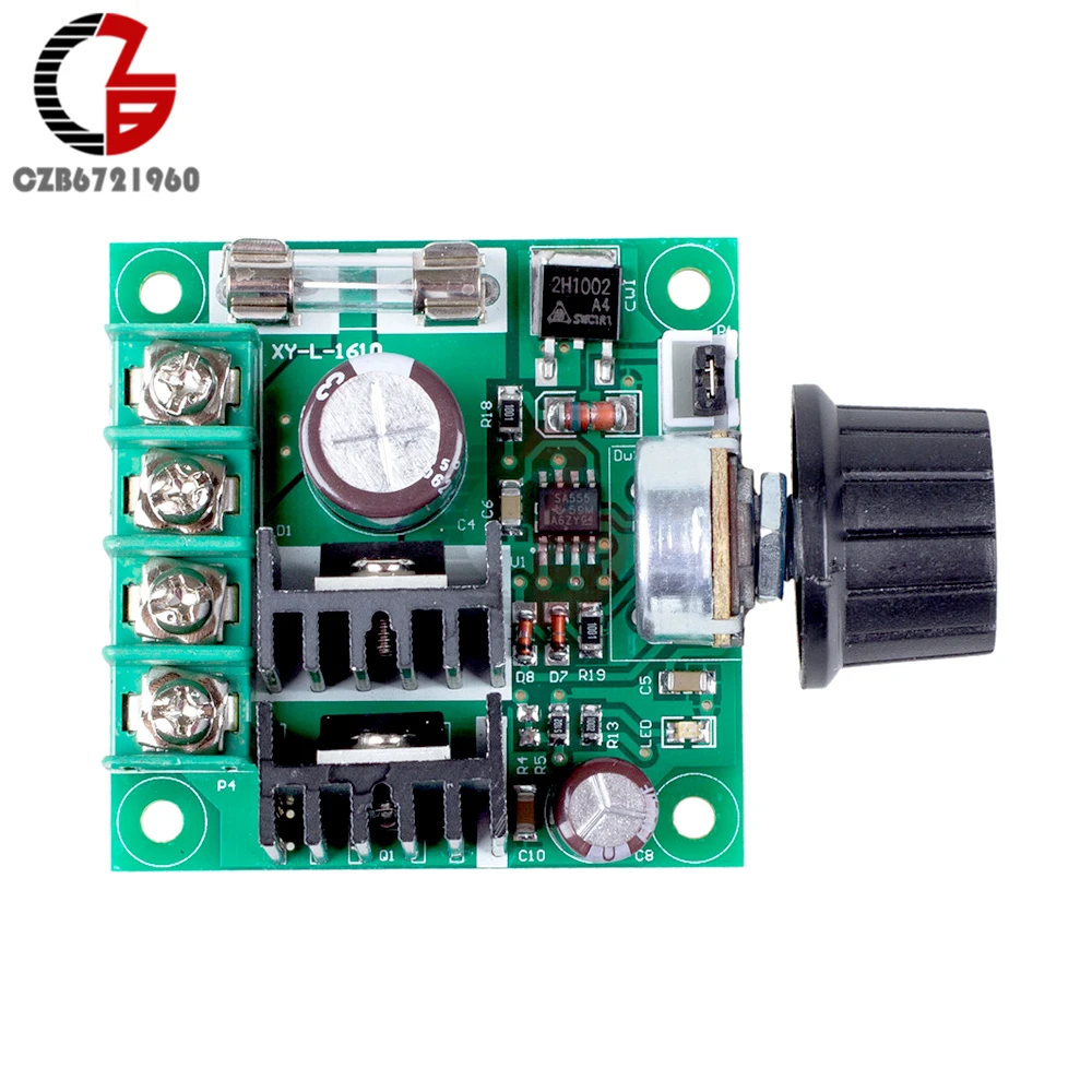 400W 10A DC 12 V-40 V PWM контроллер скорости двигателя постоянного тока регулятор Скорость вентилятора Управление диммер переключатель регулятора защита от обратной полярности